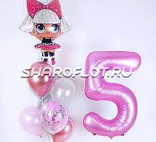 Набор с куколкой и цифрой 5