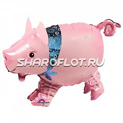 Ходячий шар Свинка 50см