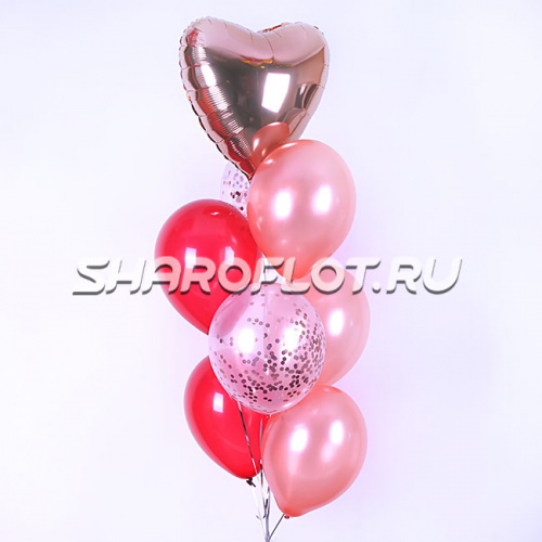 Фонтан в бордовых оттенках