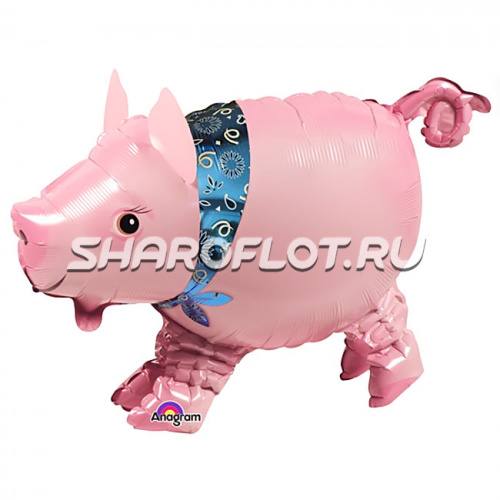 Ходячий шар Свинка 50см