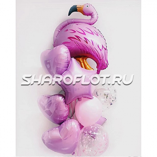 Фонтан из шаров Фламинго