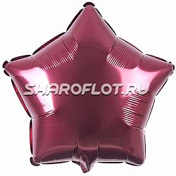 Шар Звезда Бургундия 40см