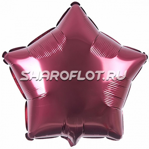 Шар Звезда Бургундия 40см