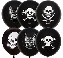 Шарики Пиратский Череп, 30см