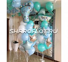 Оформление в бирюзово-голубом для мальчика