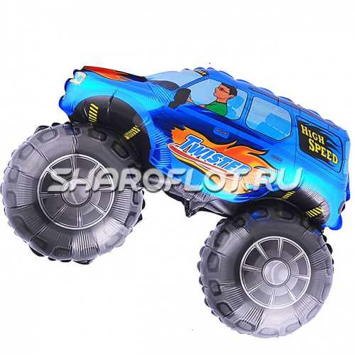 Шарик Машина Бигфут Синий 75 см