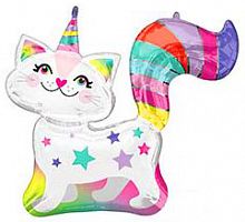 Шар Единорог котенок 75см