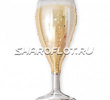 Шар Бокал Шампанского (звезды), 90см