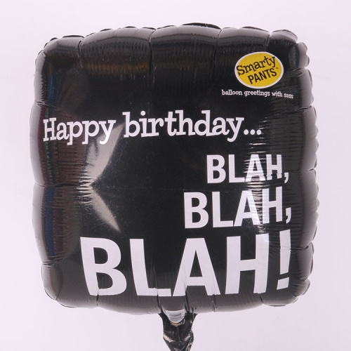 Черная подушка Blah Blah 40см