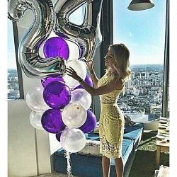 Композиция шаров с цифрой №080