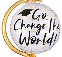 Шар Глобус Go Change The World 60см
