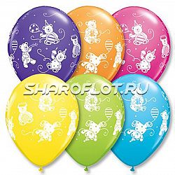 Шары Мишки плюшевые, 30см