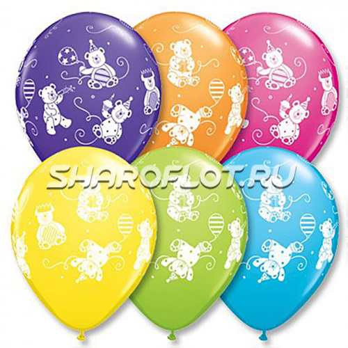 Шары Мишки плюшевые, 30см