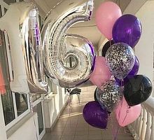 Композиция шаров с цифрой №123