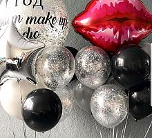 Композиция с шарами с конфетти №5