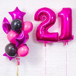 Композиция шаров с цифрой №029