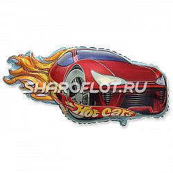 Шар машина гоночная красная 75см