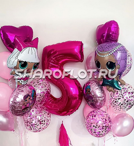 Композиция Счастливое детство с подружками Лол