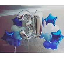 Композиция шаров с цифрой №063