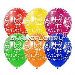 Шары Солнце и дети 30см