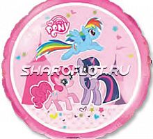 Шар Круг Пони на прогулке 40см