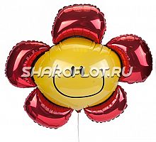 Шар Цветочек (красный) 95см