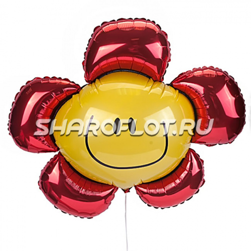 Шар Цветочек (красный) 95см