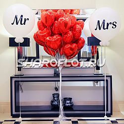 Оформление на свадьбу Mr and Mrs