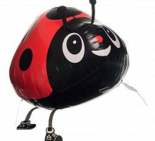 Ходячий шар Божья коровка (красная) 50см