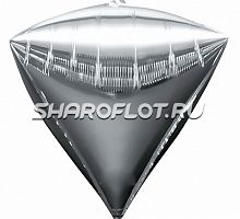 Шар Алмаз Серебро 41см