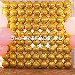 Золотая фольгированная фотозона 2х2м
