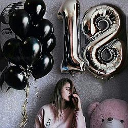 Композиция шаров с цифрой №16