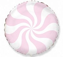 Шар Круг Леденец Розовый 45см