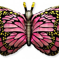 Шар Бабочка Монарх (розовая) 90см