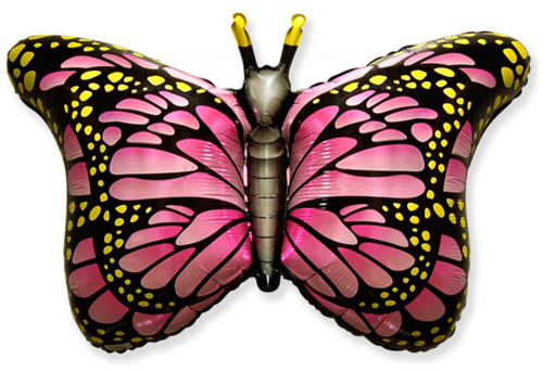 Шар Бабочка Монарх (розовая) 90см