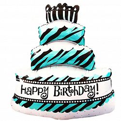 Шар торт со свечками 65см