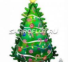 Шар Елочка нарядная 75см