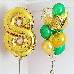 Композиция шаров с цифрой №021