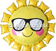 Шар Солнце в очках 70см