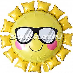 Шар Солнце в очках 70см