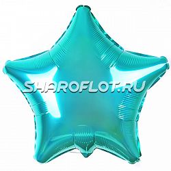 Шар Звезда Бирюзовая 40см