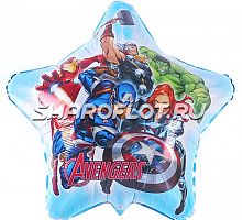 Шар Звезда Мстители, 70см