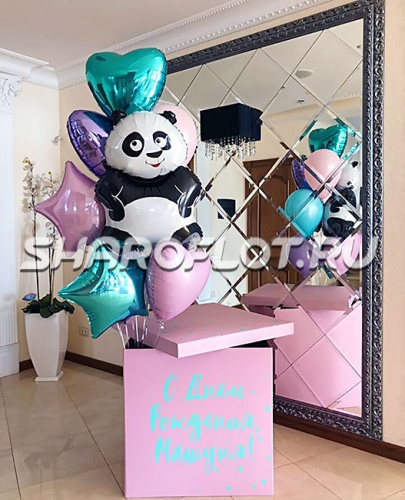 Коробка-сюрприз с Пандой на день рождения