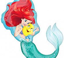 Шар Русалочка Ариэль 75см