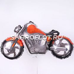 Шар Мотоцикл Чоппер оранжевый 105см