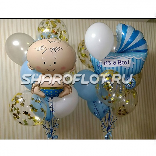 Выписка с шариками с конфетти