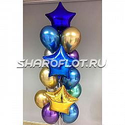 Фонтан из шаров "Сочные краски"