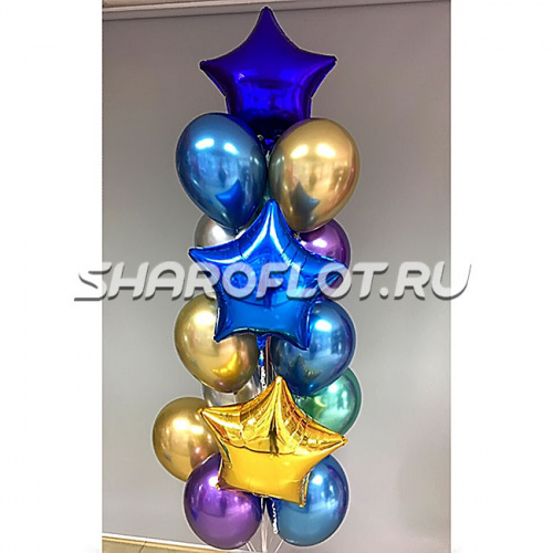 Фонтан из шаров "Сочные краски"