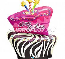 Шар Торт с ДР 100см