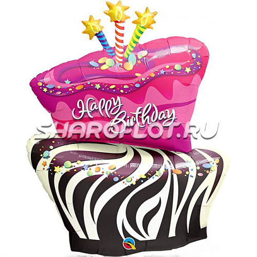 Шар Торт с ДР 100см